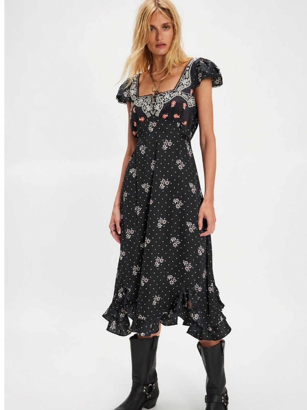 Free People Haven Midi Dress — S